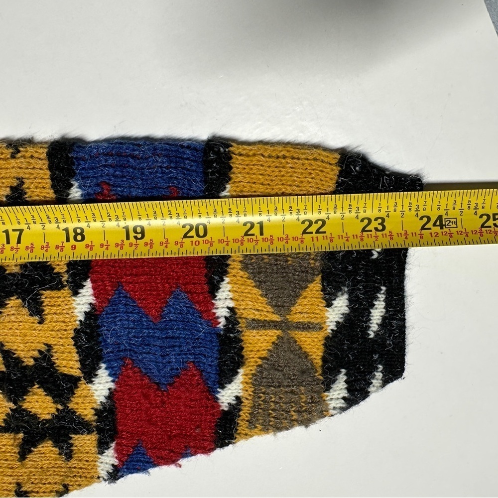 Colorful Geometric Pattern Crew Neck Sweater - Multicolor - Picture 14 of 15